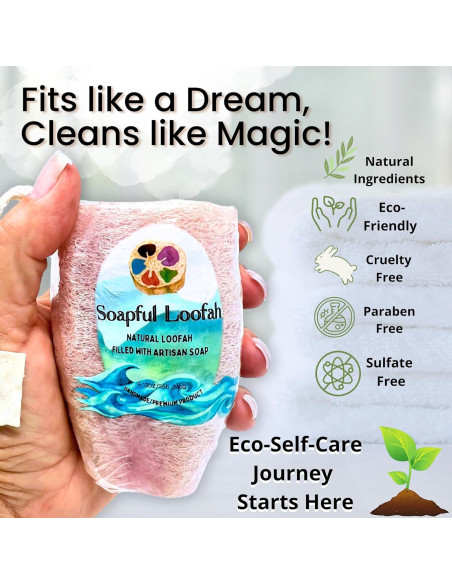 Jabón Exfoliante de Lufa Soapful Loofah Lavanda Eucalipto 311g