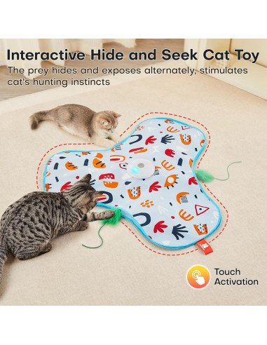 Juguete Interactivo para Gatos Potaroma Escondite y Búsqueda Cargable