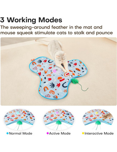 Juguete Interactivo para Gatos Potaroma Escondite y Búsqueda Cargable