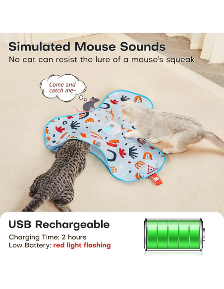 Juguete Interactivo para Gatos Potaroma Escondite y Búsqueda Cargable