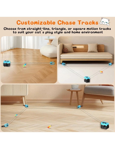 Cinta de Correr Interactiva para Gatos ITSHINY - Azul, 3 Velocidades