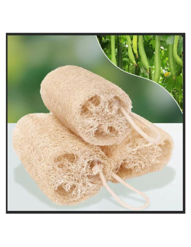 Esponja de Lufa Natural ShunQing 15.24 cm para Cocina y Baño