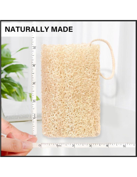Esponja de Lufa Natural ShunQing 15.24 cm para Cocina y Baño