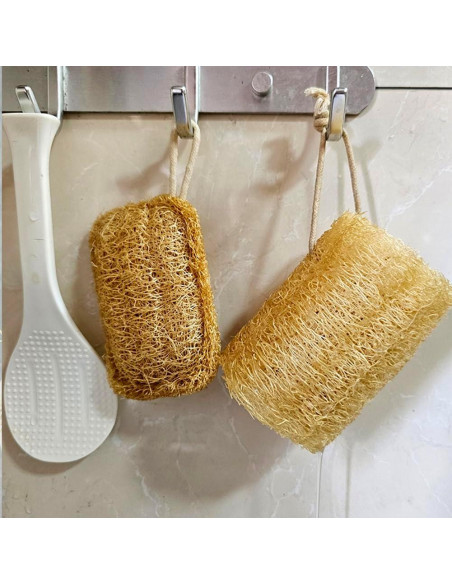 Esponja Exfoliante Natural de Lufa FOGFOX Amarilla 3 Unidades Esponja Exfoliante Natural de Lufa FOGFOX Amarilla 3 Unidades