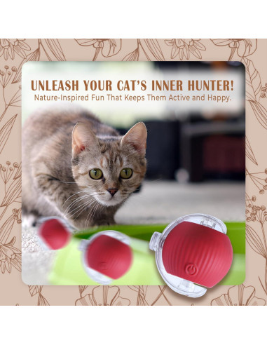 Juguete Interactivo para Gatos GlowPounce - Bola Automática 6.99cm