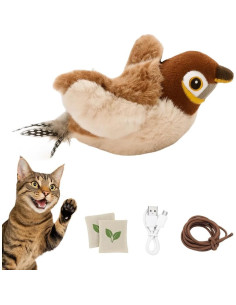 Juguete Interactivo para Gatos Paws Power Gorrión Recargable 2
