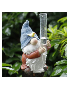 Medidor de Lluvia Gnome FORUP, Estatua Decorativa 20 cm
