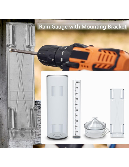 Pluviómetro Profesional Emphira 0.254 cm Resistente UV Exterior