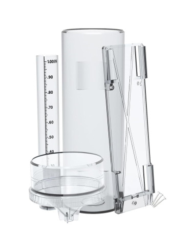Pluviómetro Profesional Emphira 0.254 cm Resistente UV Exterior
