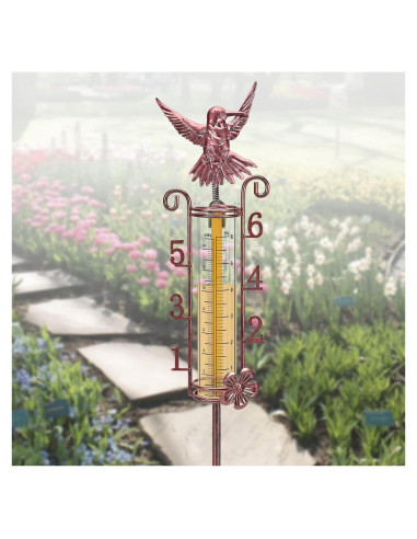 Pluviómetro Exterior APSOONSELL 15.24 cm Cobre Fácil Lectura