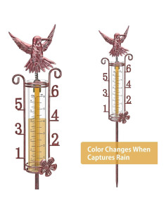 Pluviómetro Exterior APSOONSELL 15.24 cm Cobre Fácil Lectura 2