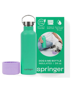 Botella de Agua Aislada Springer 710ml para Perros y Dueños