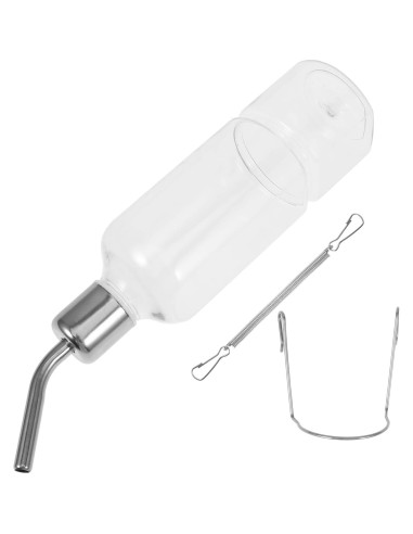 Botella de Agua para Mascotas POPETPOP 25cm Sin Goteo