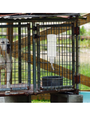 Botella de Agua para Mascotas POPETPOP 25cm Sin Goteo