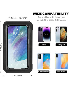 Soporte para teléfono impermeable GUANGZHOU OB-1014B 360 negro 2