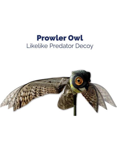 Búho Prowler Bird-X, señuelo realista para aves, 111.8 cm Búho Prowler Bird-X, señuelo realista para aves, 111.8 cm