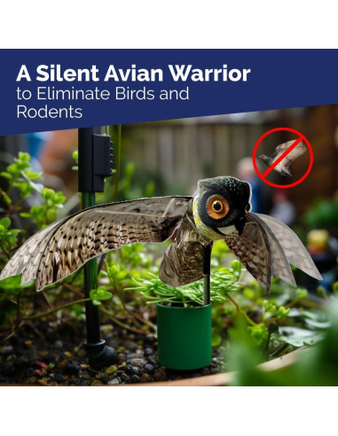 Búho Prowler Bird-X, señuelo realista para aves, 111.8 cm