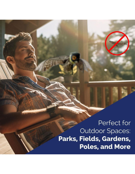 Búho Prowler Bird-X, señuelo realista para aves, 111.8 cm Búho Prowler Bird-X, señuelo realista para aves, 111.8 cm