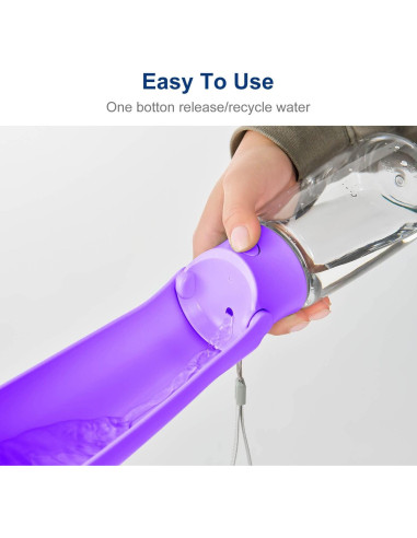 Botella de Agua Plegable WePet 350ml para Perros a Prueba de Fugas