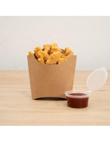 Tazas Desechables para Snacks Restaurantware 100 Unidades Kraft