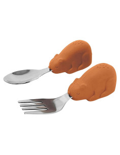 Utensilios para Niños Tiny Twinkle - Cuchara y Tenedor Antideslizantes