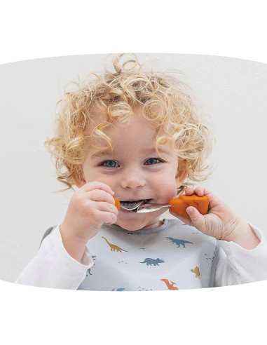 Utensilios para Niños Tiny Twinkle - Cuchara y Tenedor Antideslizantes