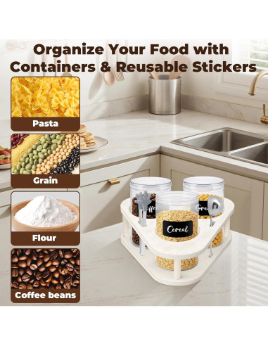 Juego de 3 Contenedores de Almacenamiento HOYTAMDAR 1.04 kg