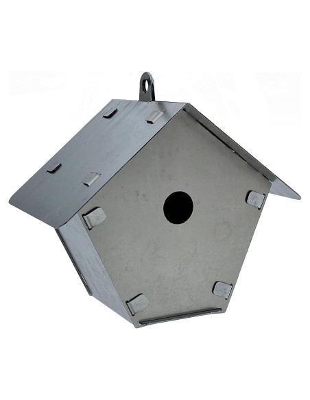 Kit Casa para Aves de Metal DIY - 7 Piezas, 16.5x21.5 cm
