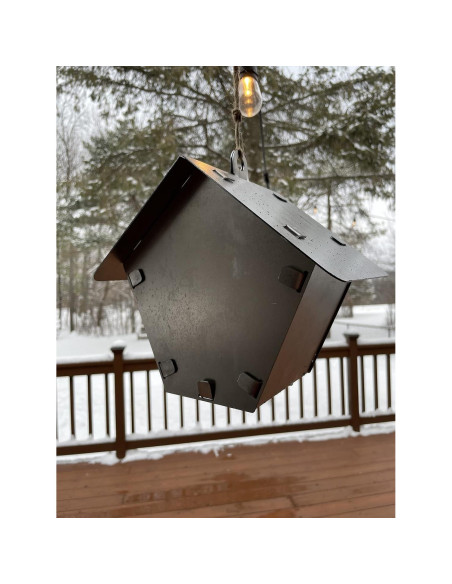 Kit Casa para Aves de Metal DIY - 7 Piezas, 16.5x21.5 cm