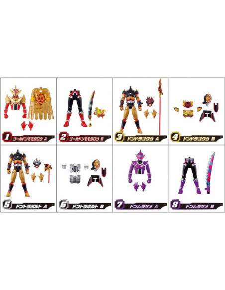Figuras de Acción Bandai Kotaro Sentai Don Brothers 8 Piezas