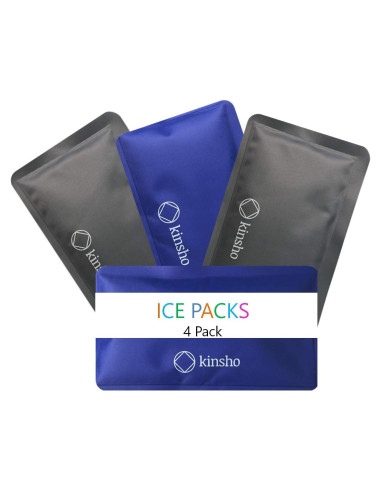 Paquetes de Hielo Suaves Reutilizables kinsho - Set de 4