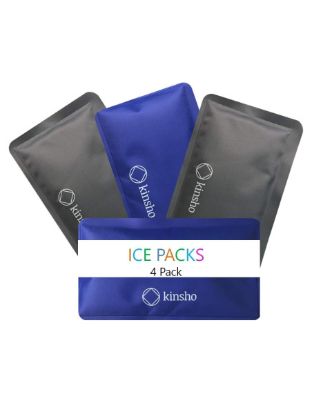 Paquetes de Hielo Suaves Reutilizables kinsho - Set de 4