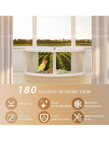 Comedero para Aves de Ventana Brbecon 180 Vista Clara 4.05 kg