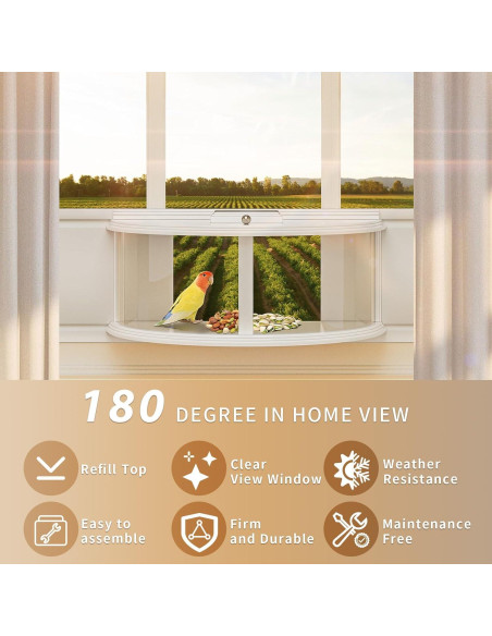 Comedero para Aves de Ventana Brbecon 180 Vista Clara 4.05 kg