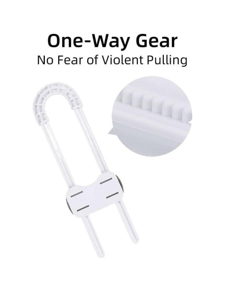 Candados Ajustables para Gabinetes A Prueba de Niños Azzs