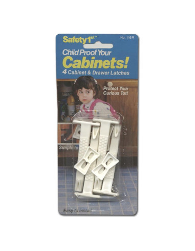 Pestillos de Seguridad 1st para Gabinetes - 4 Unidades