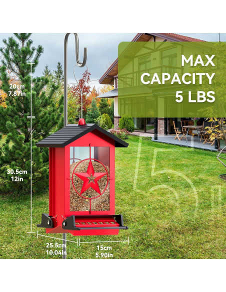 Comedero para Aves Buteafly a Prueba de Ardillas 2.27kg