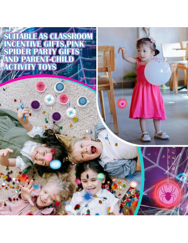 Liliful 24 Bolas Yo-Yo LED Araña para Fiesta de Cumpleaños