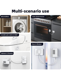 Candados para Refrigerador a Prueba de Niños 4 Códigos - Blanco 2