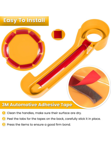 E-cowlboy Accesorios para Jeep Wrangler JK 2007-2018 Amarillo 15PCS