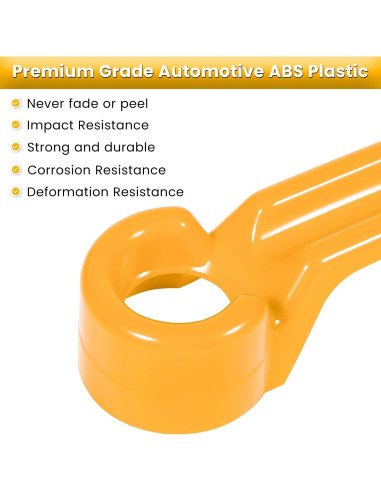 E-cowlboy Accesorios para Jeep Wrangler JK 2007-2018 Amarillo 15PCS