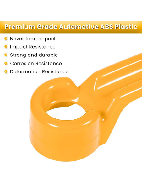 E-cowlboy Accesorios para Jeep Wrangler JK 2007-2018 Amarillo 15PCS