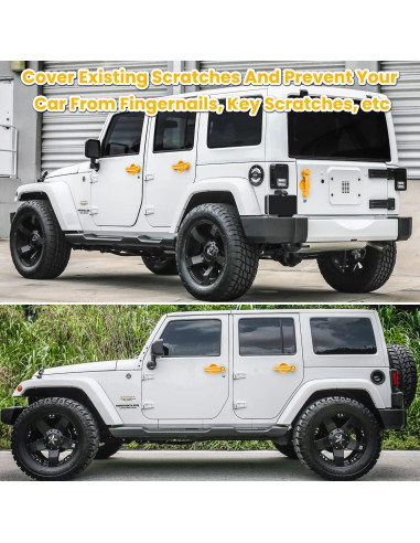 E-cowlboy Accesorios para Jeep Wrangler JK 2007-2018 Amarillo 15PCS