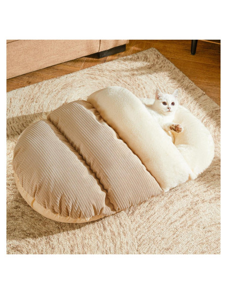Cama para Gatos Romaneco Mediana 61x41 cm Autocalentable Marrón Claro