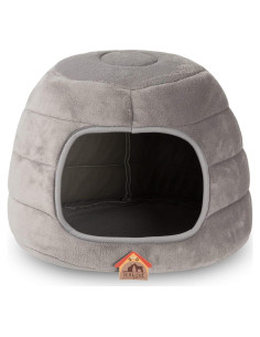 Cama para Gatos Hollypet 2 en 1 Plegable Gris Claro 40.6x40.6 cm