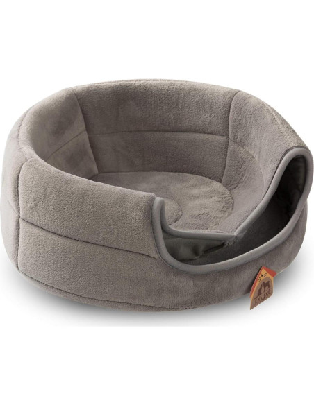 Cama para Gatos Hollypet 2 en 1 Plegable Gris Claro 40.6x40.6 cm