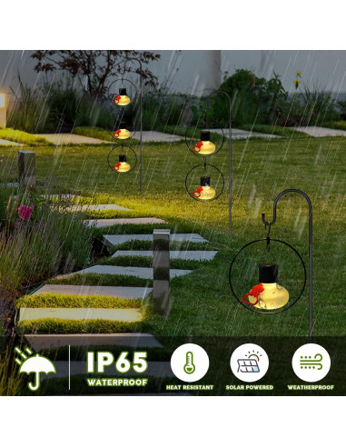 Juego de 6 Alimentadores de Colibrí Solar HEADAK LIFE - Vidrio