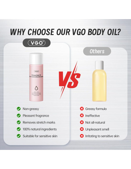 Aceite Corporal VGO 50 ml con Vitamina E para Piel Suave
