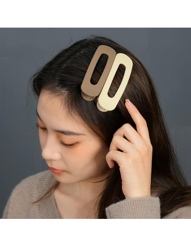 6 Pinzas de Pelo Grandes Toolzeen Multicolor para Mujeres