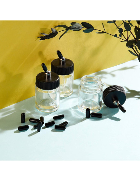 30 Tapas de Silicona para Botellas de Aerógrafo Blulu 30 Tapas de Silicona para Botellas de Aerógrafo Blulu